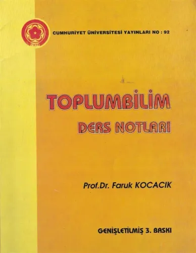 Toplum Bilim Ders Notları