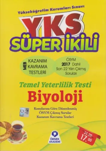 Örnek Akademi YKS TYT Süper İkili Biyoloji Soru Bankası -KAMPANYA