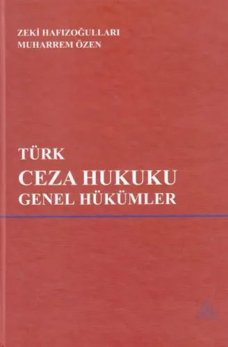Türk Ceza Hukuku Genel Hükümler