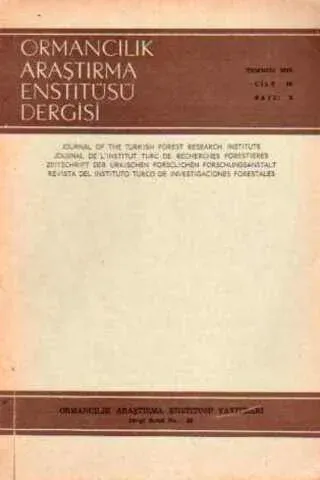 Ormancılık Araştırma Enstitüsü Dergisi 1970 / 16-2