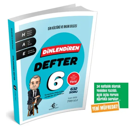 6. Sınıf Dinlendiren Defter (Eker Test) (MAARİF MODELİ)