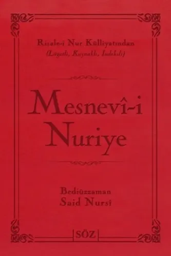Mesnevii Nuriye Büyük Boy İki Renk