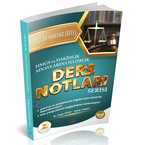 HUKAL HMGS-HAKİMLİK Borçlar Hukuku Özel Hükümler Ders Notları