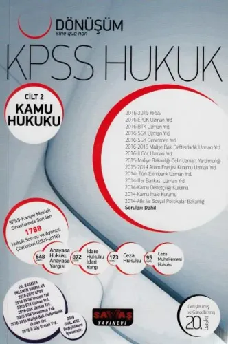 Dönüşüm Kpss Hukuk Cilt 2