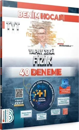Benim Hocam Yayınları 2024 TYT Yapay Zekâ Fizik 40 Deneme