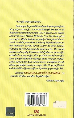 Bambaşka Bir Ülke Amerika'ya Yolculuk Gülten Dayıoğlu Altın Kitaplar %