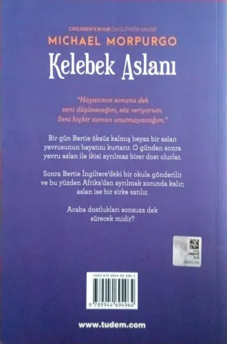Kelebek Aslanı Michael Morpurgo Tudem
