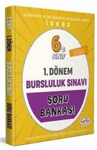 Editör - 6. Sınıf 1.Dönem Bursluluk Sınavı Soru Bankası