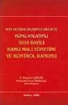 5018 Sayılı Kamu Mali Yönetimi ve Kontrol Kanunu