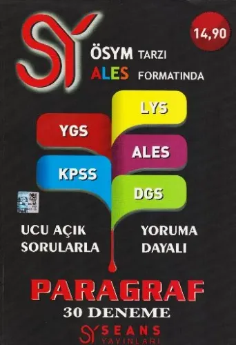 Seans ÖSYM Tarzı ALES Formatında Paragraf 30 Deneme - Ucu Açık Sorularla Yoruma Dayalı