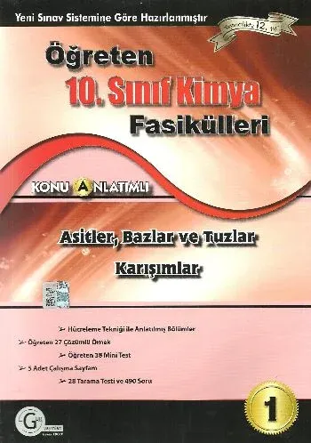 Gür 10. Sınıf Öğreten Kimya Fas.Asitler-Bazlar ve Tuzlar-Karışımlar Konu Anlatımlı
