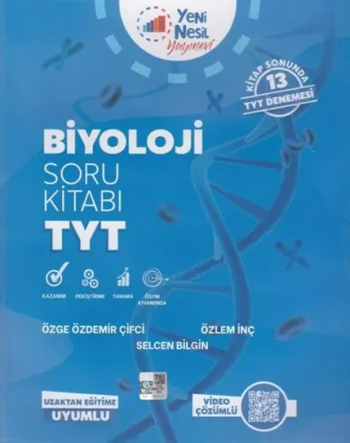 Yeni Nesil 2020 TYT Biyoloji Soru Kitabı (Yeni)