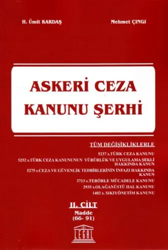 Askeri Ceza Kanunu Şerhi Cilt 2