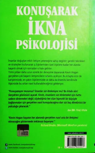 Konuşarak İkna Psikolojisi Kevin Hogan Yakamoz Yayıncılık