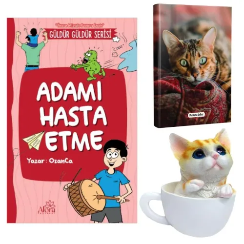 Adamı Hasta Etme - Şaşkın Kedi Planlama Defteri ve Fincanda Kedi Kumba