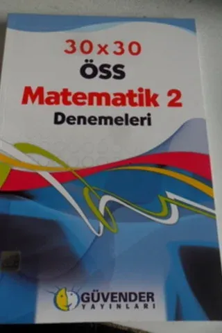 30 X 30 ÖSS Matematik 2 Denemeleri