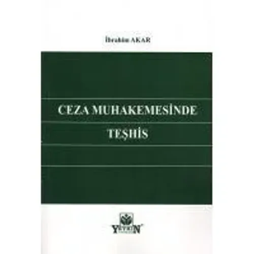 Ceza Muhakemesinde Teşhis