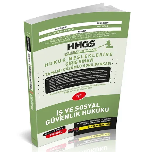 HMGS Kampı İş ve Sosyal Güvenlik Hukuku Soru Bankası