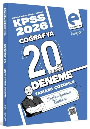 Coğrafyanın Kodları 2026 KPSS Coğrafya 20'li Branş Deneme Tamamı Çözüm