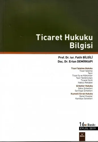 Ticaret Hukuku Bilgisi