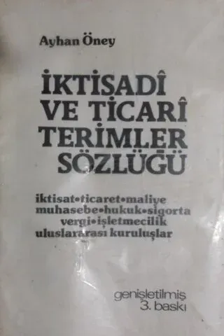 İktisadi ve Ticari Terimler Sözlüğü