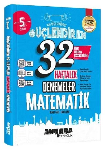 Ankara Yayıncılık 5. Sınıf Matematik Güçlendiren Maarif Modeli 32 Haft