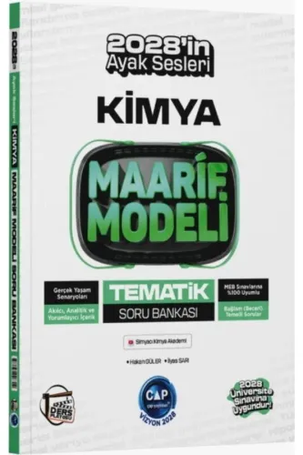 ÇAP TYT AYT KİMYA DERS PLATOSU MAARİF MODELİ TEMATİK SORU BANKASI