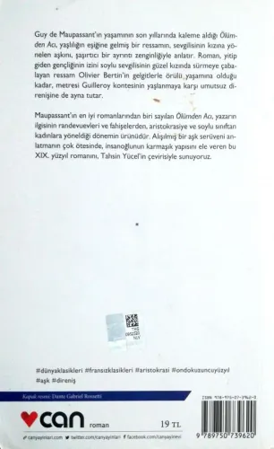 Ölümden Acı Guy de Maupassant Can Yayınları