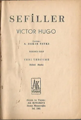 Sefiller ( 5 cilt takım) Victor Hugo Ak Kitabevi %39 indirimli