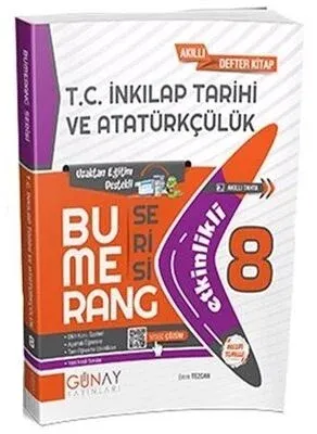 Günay 8. Sınıf T.C. İnkılap Tarihi ve Atatürkçülük Etkinlikli Bumerang