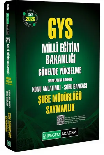 Pegem Yayınları 2026 GYS MEB Görevde Yükselme Sınavlarına Hazırlık Kon
