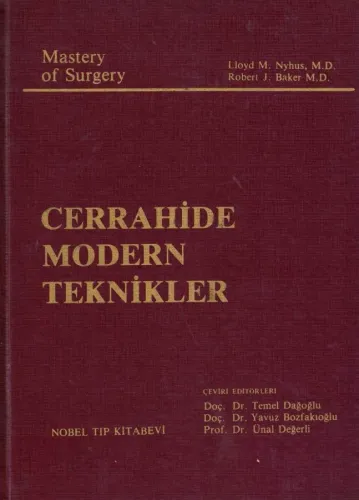 Cerrahide Modern Teknikler I-II (2 Cilt) Lloyd M. Nyhus Nobel %60 indi