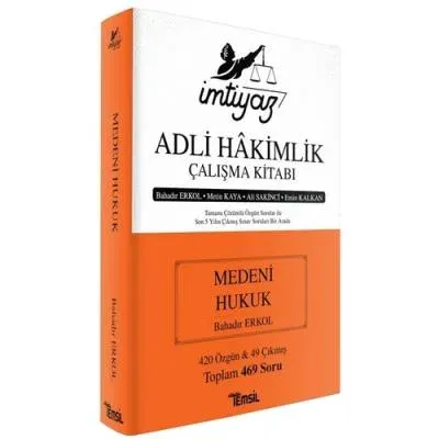 Adli Hakimlik Çalışma Kitabı Medeni Hukuk