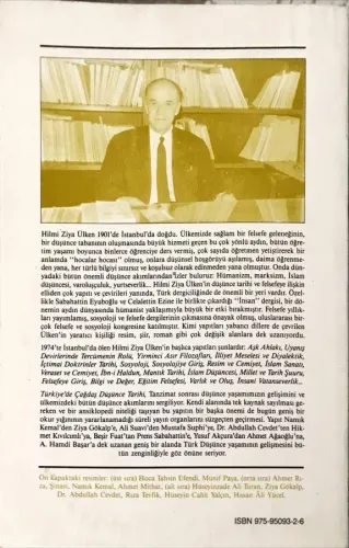 Türkiye'de Çağdaş Düşünce Tarihi Hilmi Ziya Ülken Ülken