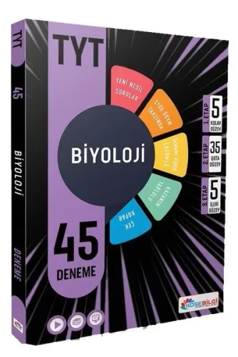 KöşeBilgi Yayınları TYT Biyoloji 45 Deneme