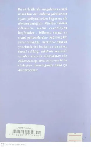 Kur'an, Dil ve Siyaset Üzerine Söyleşiler Dücane Cündioğlu Kitabevi