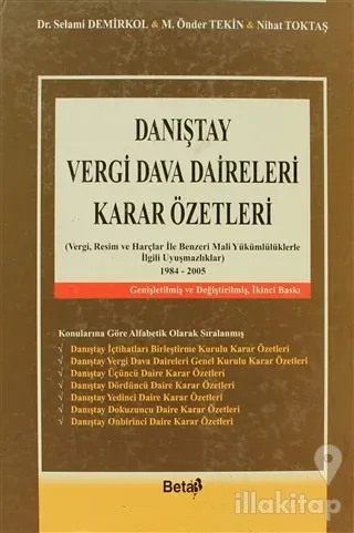 Danıştay Vergi Dava Daireleri Karar Özetleri (Ciltli)