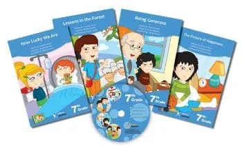 7. Sınıf İngilizce Hikaye Seti (4 Kitap + 1 CD)