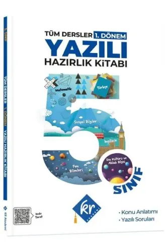 KR Akademi 5. Sınıf Tüm Dersler 1. Dönem Yazılı Hazırlık Kitabı