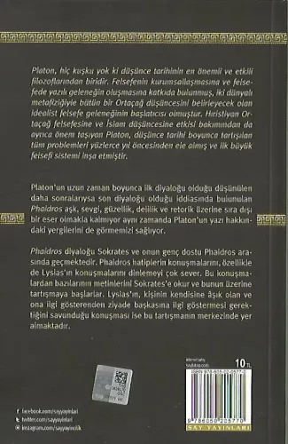 Phaidros Platon (Eflatun) Say Yayınları %55 indirimli