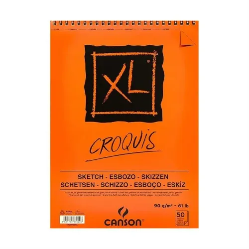 CANSON ESKİZ CROQUIS XL ALBÜM 90GR SPİRAL A5 50YP