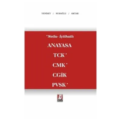 Anayasa TCK CMK CGİK PVSK