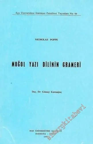 Moğol Yazı Dilinin Grameri -        1992