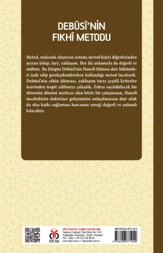 Debûsî’nin Fıkhî Metodu Fatih Yakar
