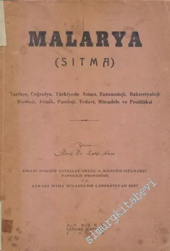 Malarya : Sıtma -        1943