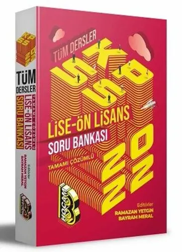 2022 KPSS Lise Ön Lisans Tamamı Çözümlü Tüm Dersler Soru Bankası
