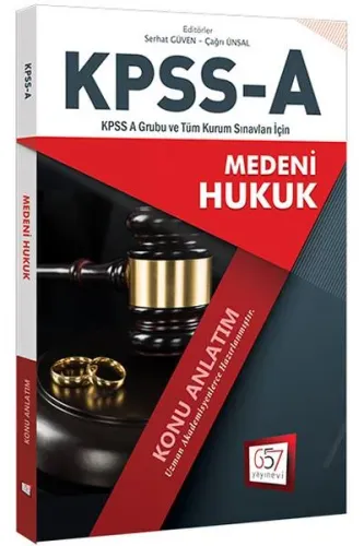 657 KPSS A Grubu Medeni Hukuk Konu Anlatım 2018