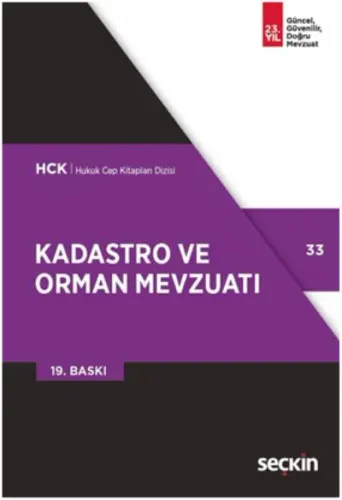 Hukuk Cep Kitapları Dizisi 33 Kadastro ve Orman Mevzuatı