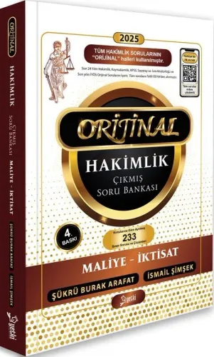 Yetki Yayınları 2025 Hakimlik Kaymakamlık KPSS İcra Müdürlüğü Maliye-İktisat ORJİNAL Çıkmış Soru Bankası