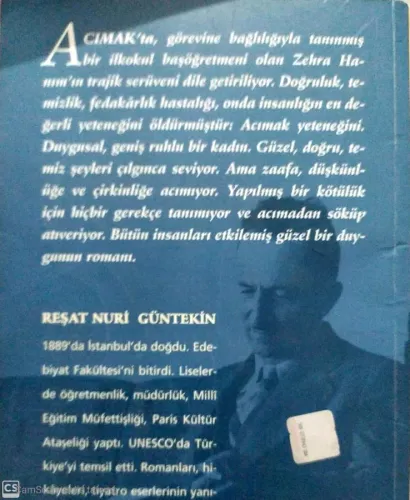 Acımak Reşat Nuri Güntekin İnkılap Yayınevi %53 indirimli